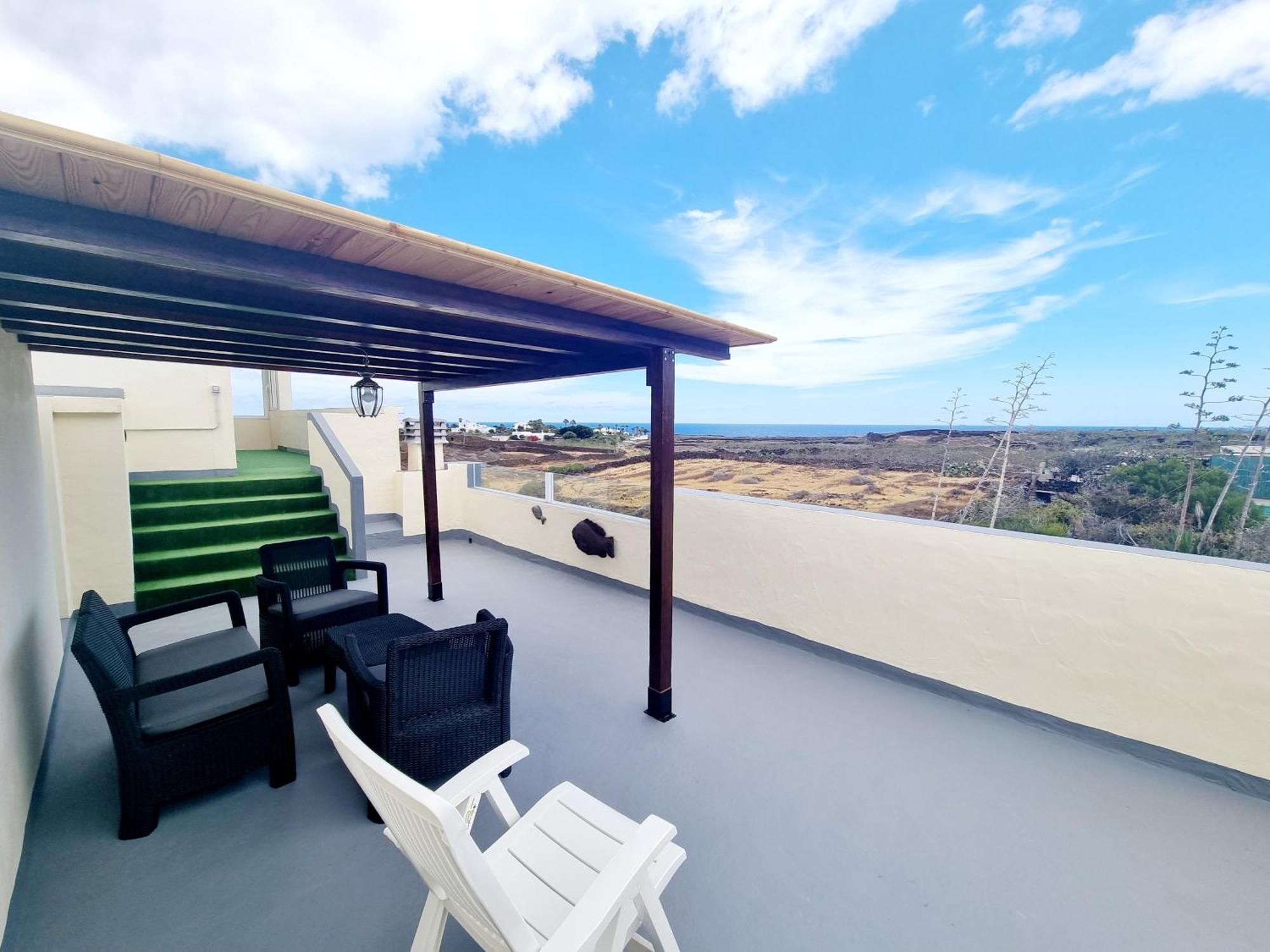Apartamento en Mala con vista al mar Exterior foto