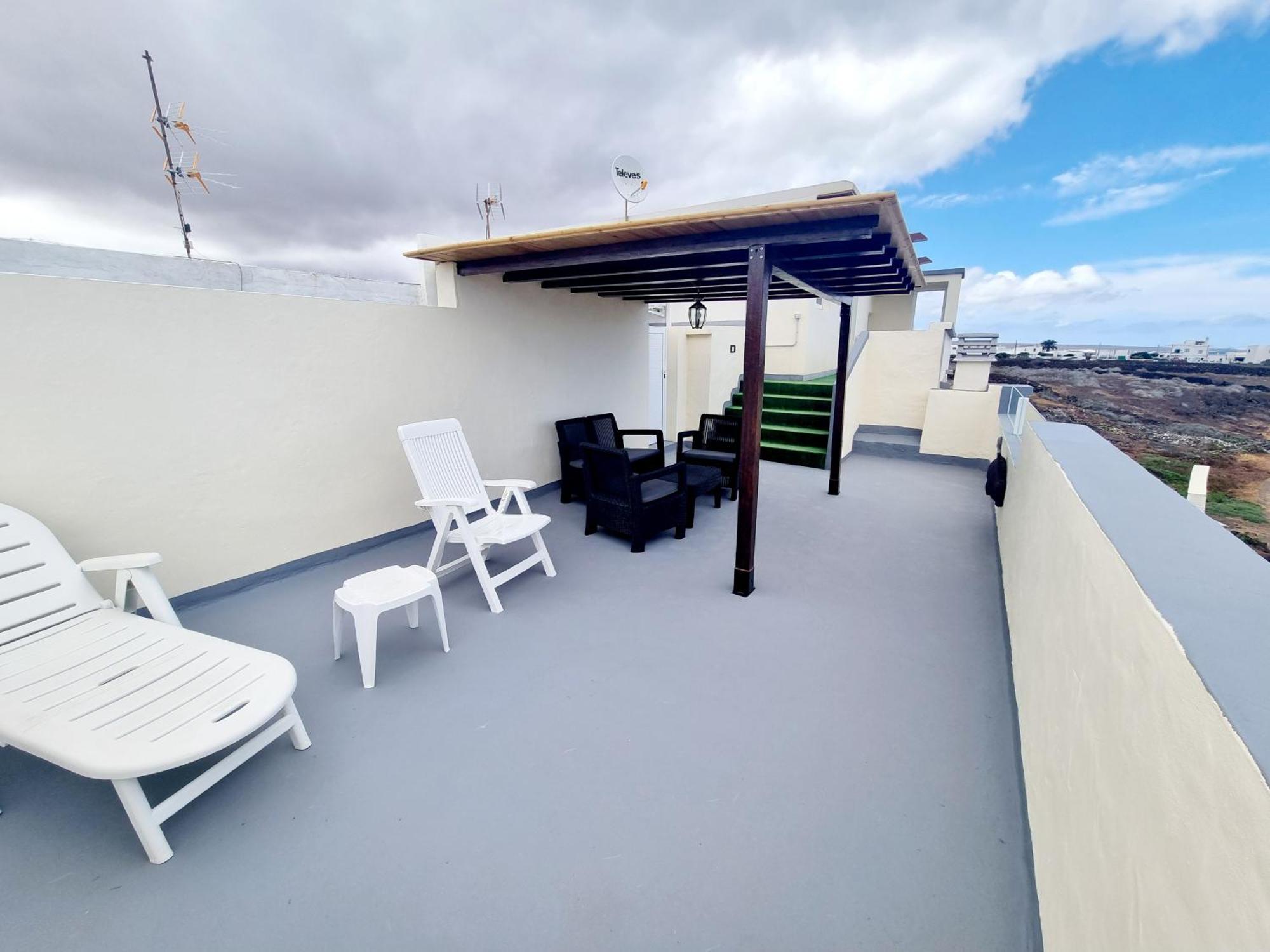 Apartamento en Mala con vista al mar Exterior foto